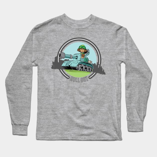 Roll Out Long Sleeve T-Shirt by BenOlsonArt